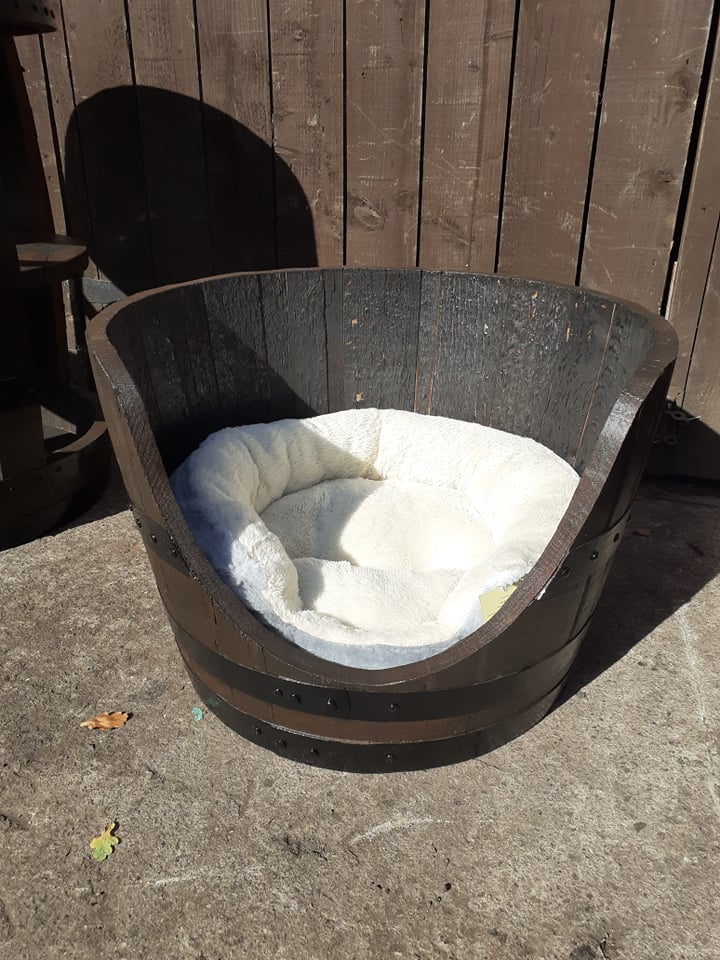 Whisky Barrel Dog Bed